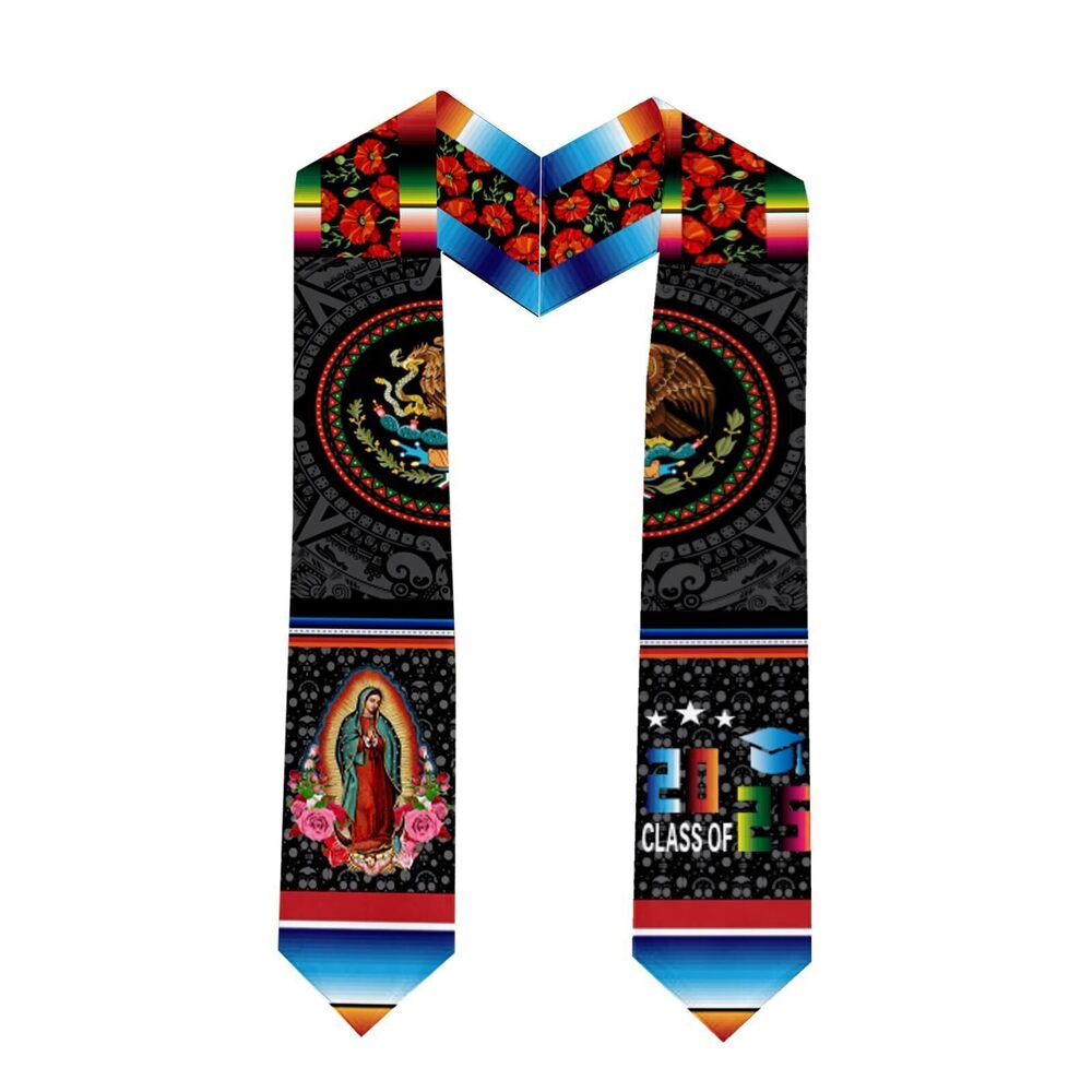 3322 Mexico Eagle Totem Graduation Stole Our Lady of Guadalupe Graduation